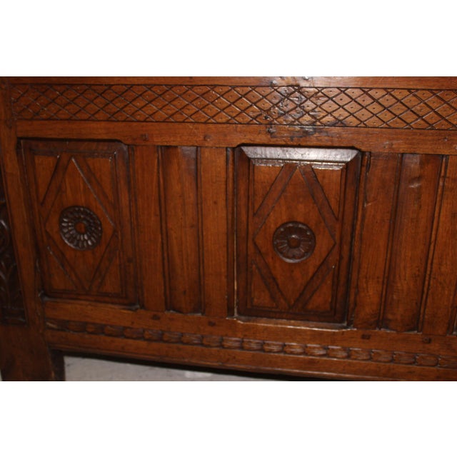 Oak Chest Bench, 18th Century For Sale - Image 10 of 15