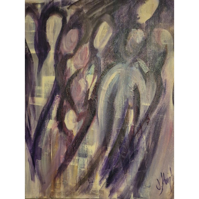 2004 " Ghosts Among Us" Original Signed Modern Painting For Sale - Image 4 of 16
