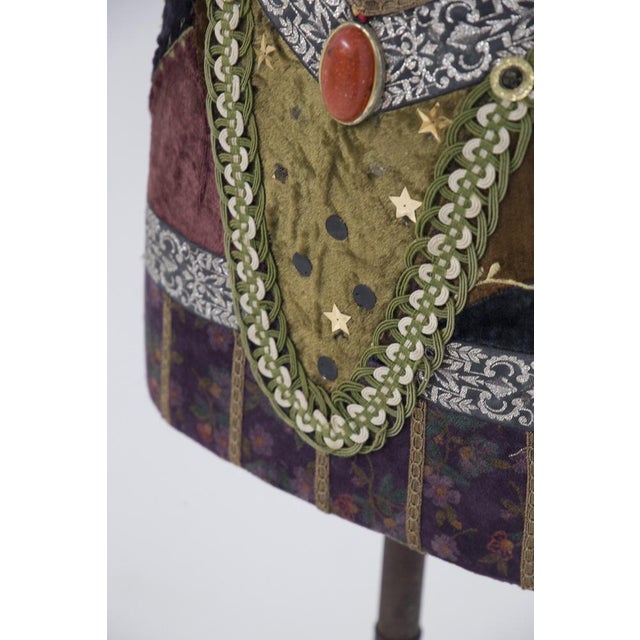 Susanna Hardage, Mannequin with Textile Assemblage, Coins and Costume Jewellery, 1980s, Mixed Media Sculpture For Sale - Image 10 of 16