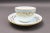 Minton Late 20th Century Minton England S600 Gold Laurel Leaves Light Blue Tea Cup & Saucer Set- 8 Pieces For Sale - Image 4 of 10
