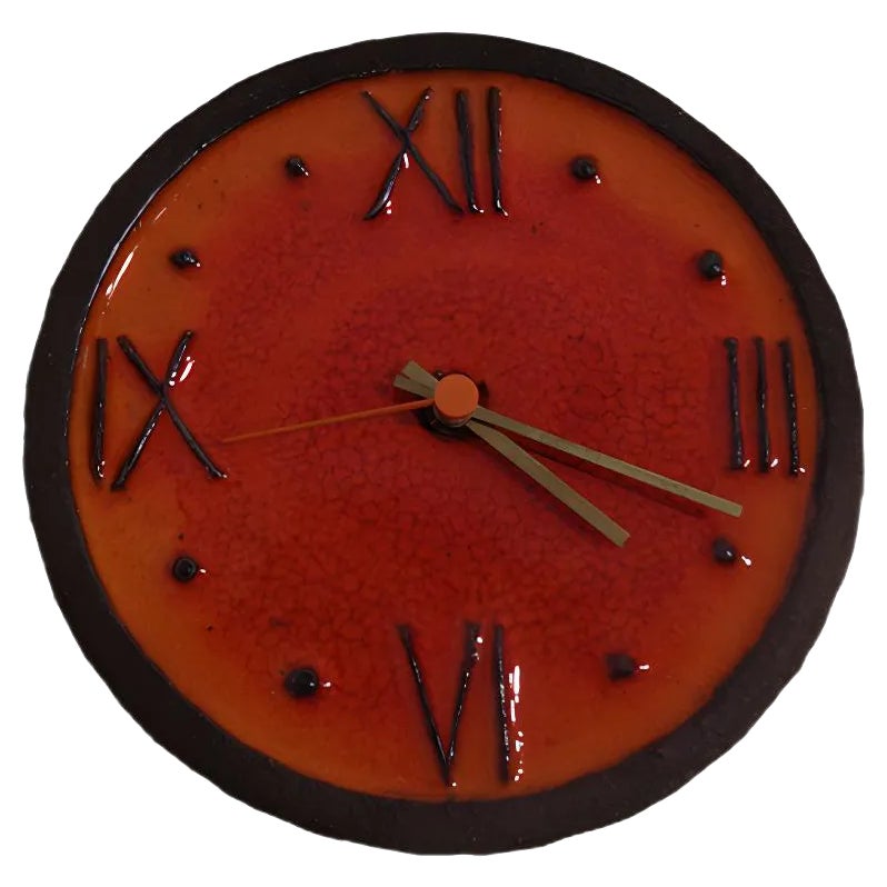 Ceramic Wall Clock from Junghans, 1970s Chairish
