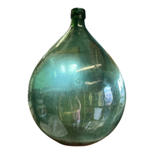 Vintage Large Green Demijohn Bottle 27”