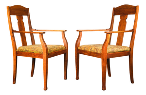 Art Nouveau Armchairs, Set of 2