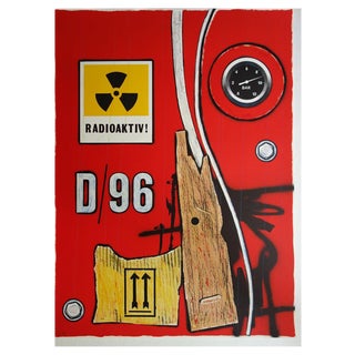 Peter Klasen, Restricted Area, 20th Century, Lithograph For Sale