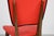Kitchen Chair with Red Synthetic Leather Cover, 1960s For Sale - Image 12 of 18