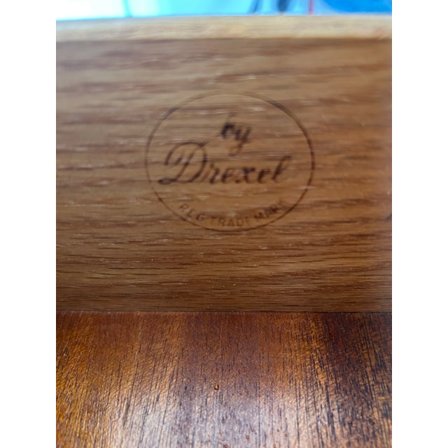 Drexel 1950s Drexel Winged Walnut Chest From "Counterpoint" Collection by John Van Koert For Sale - Image 4 of 7