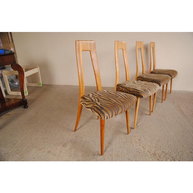 Zebra Dining Chairs, Set of 4, in Good conditions.