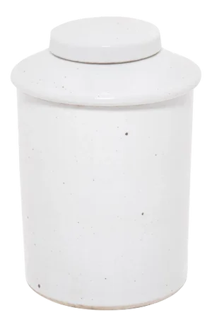 Chinese White Glazed Tea Leaf Jar