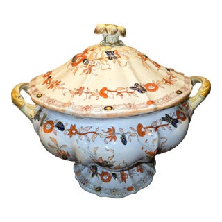 Mid 19th Century Mason's Gold Handles Soup Tureen For Sale