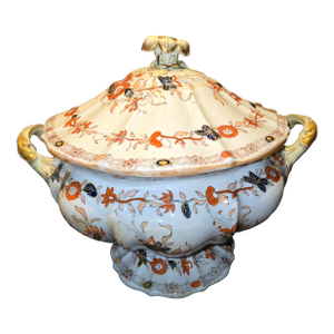 Mid 19th Century Mason's Gold Handles Soup Tureen