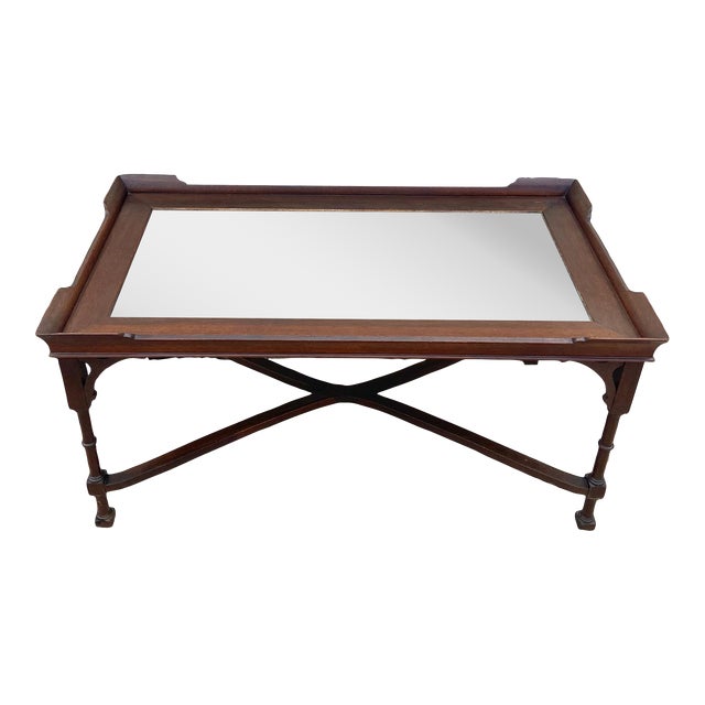 Vintage Mirror Top Coffee Table Chairish
