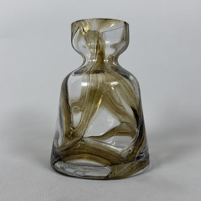 Modernist Fumé Vase in Sommerso Glass from Spiegelau, 1970s For Sale - Image 4 of 11