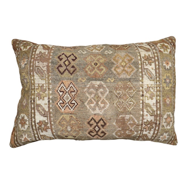 Large Antique Kurd Rug Pillow For Sale