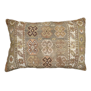 Large Antique Kurd Rug Pillow