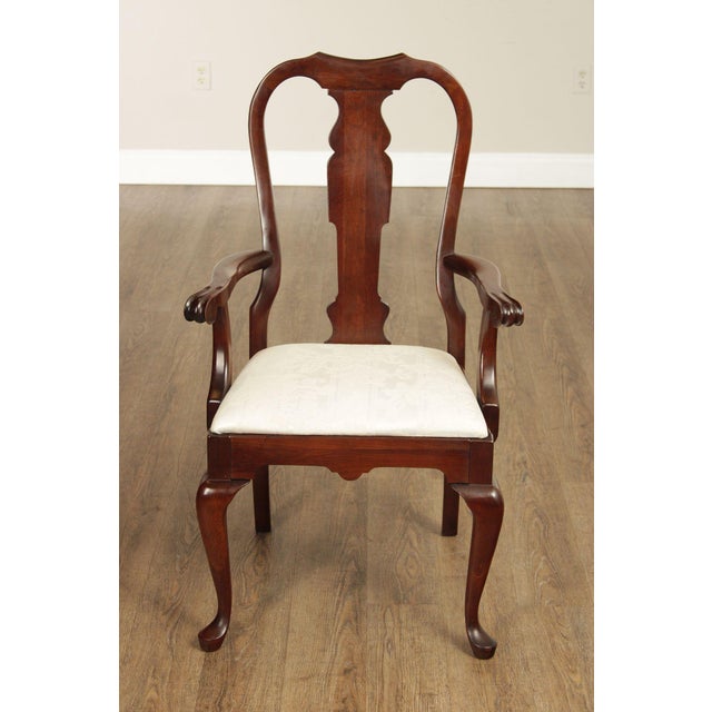Pennsylvania House Queen Anne Style Set of Eight Cherry Dining Chairs For Sale - Image 12 of 18