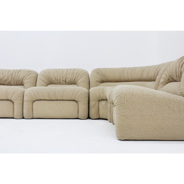 Vintage Italian Curved Modular Sofa, 1970s, Set of 5 For Sale - Image 3 of 11