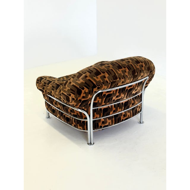 Vintage Italian Lounge Chair with Tubular Frame, 1970s For Sale - Image 10 of 14