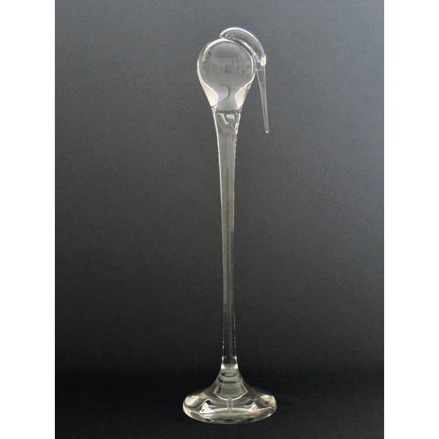 Late 20th C. Steuben Crystal Stork by Paul Schulze For Sale In New York - Image 6 of 11