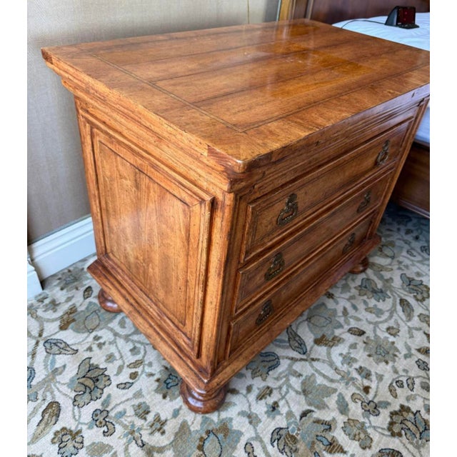 French Country Handsome Bedside Chest by Bausman & Company For Sale - Image 3 of 7