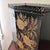 Vintage Wolff Black & Gold Floral Toleware Wastebasket For Sale - Image 9 of 14