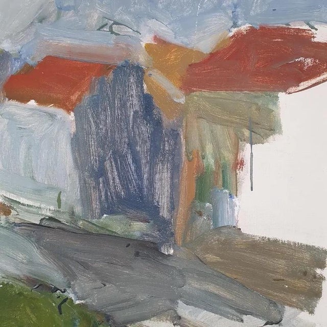 M.G, Abstract Houses, 1979, Oil on Panel For Sale - Image 4 of 18