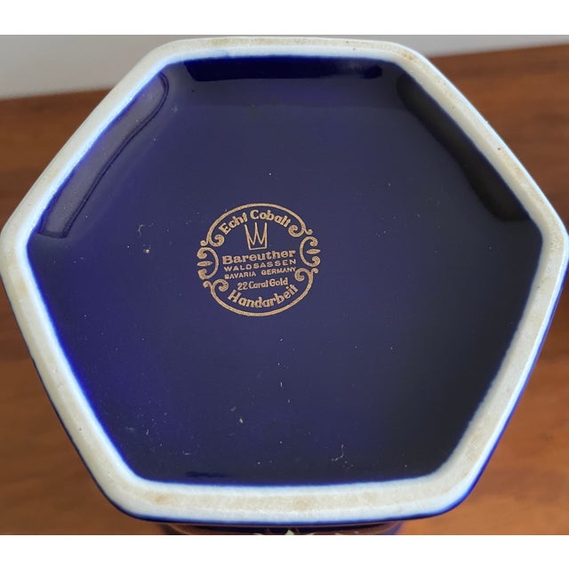 1970s 22K 3 Piece Mantel Set by Bareuther Waldsassen Bavaria For Sale - Image 5 of 6