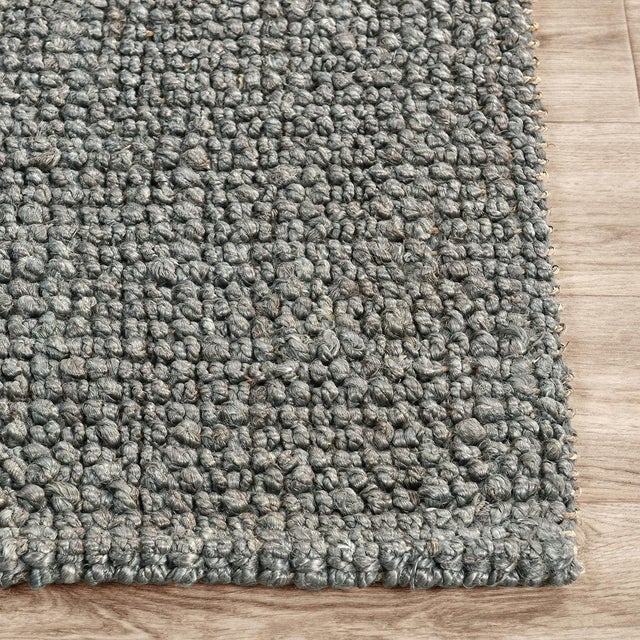 Contemporary Chunky Loop Charcoal Rug - 2 X 3 For Sale - Image 3 of 5