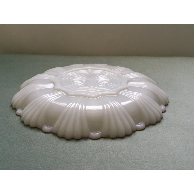 1950s Milk Glass Serving Plate - a Pair For Sale - Image 10 of 12