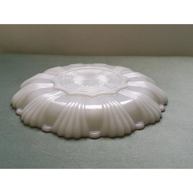 1950s Milk Glass Serving Plates - A Pair For Sale - Image 10 of 12