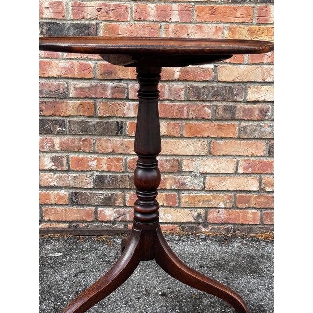 English Antique English Tilt Top Table For Sale - Image 3 of 12