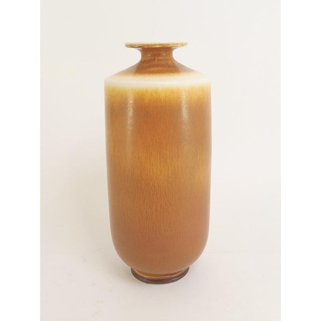 Large Vase with Hares Fur Glaze by Berndt Friberg for Gustavsberg, 1975 For Sale - Image 12 of 12