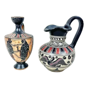 Vintage Greek Vases-A Pair