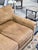Restoration Hardware Lancaster Luxe Extra-Deep Tan Leather Three-Seat Sofa For Sale In New York - Image 6 of 11