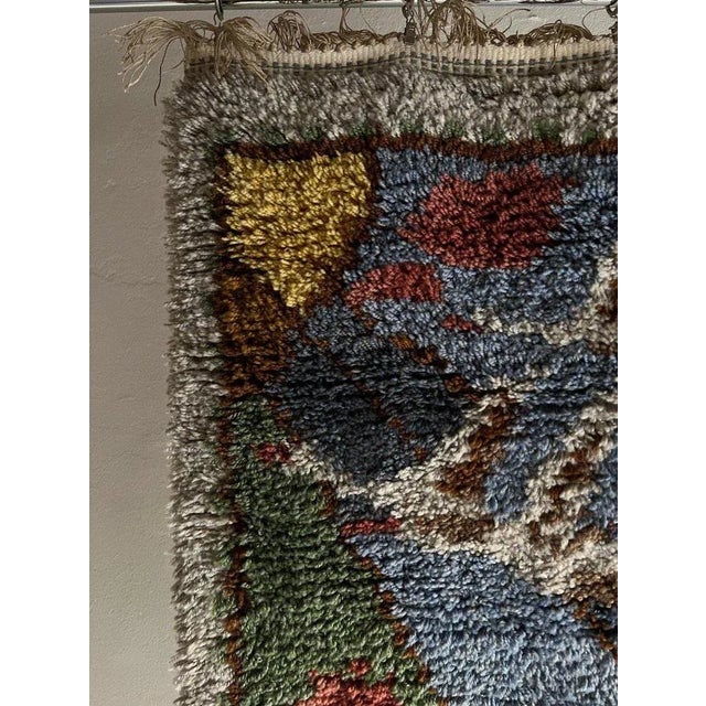 Novelty High Pile Rug, Sweden, 1960s For Sale - Image 3 of 5