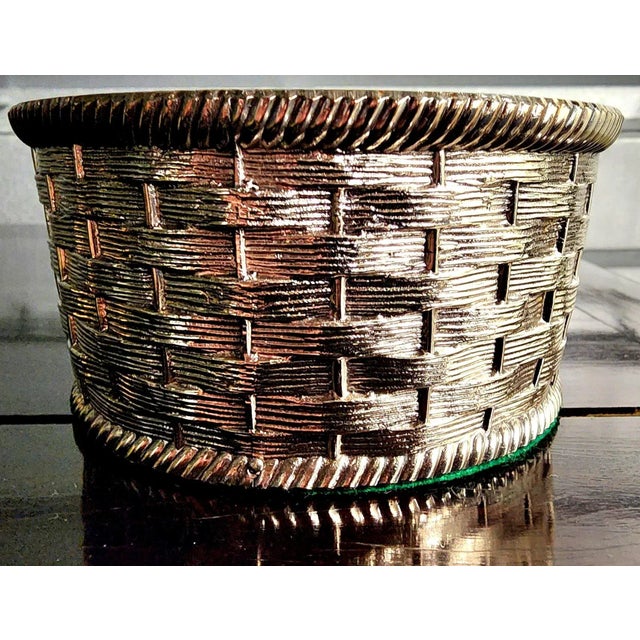 Beautiful Silver Plate Vintage Bottle Coaster For Sale - Image 4 of 13