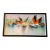 “Flamingos in Flight” | Large Abstract Flamingo Painting by Michael Moulton, 44” W For Sale