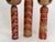 Almond Three Vintage Naroku Kokeshi Dolls For Sale - Image 8 of 12