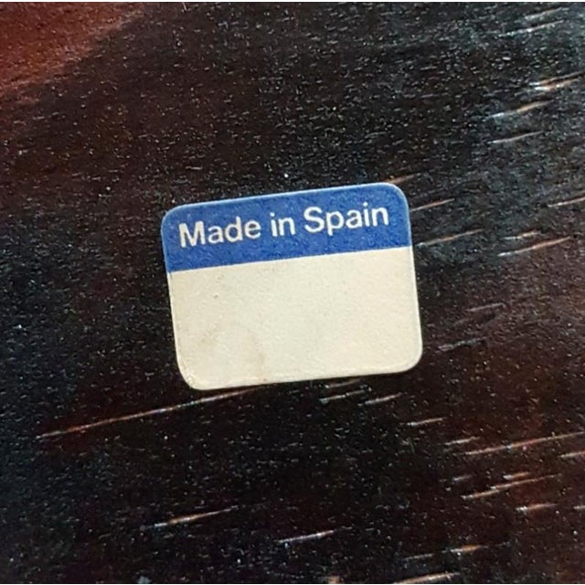 Brutalist Cowhide Cat Tripod Chairs with Foldable Backrests, Spain, 1960s, Set of 2 For Sale - Image 11 of 15