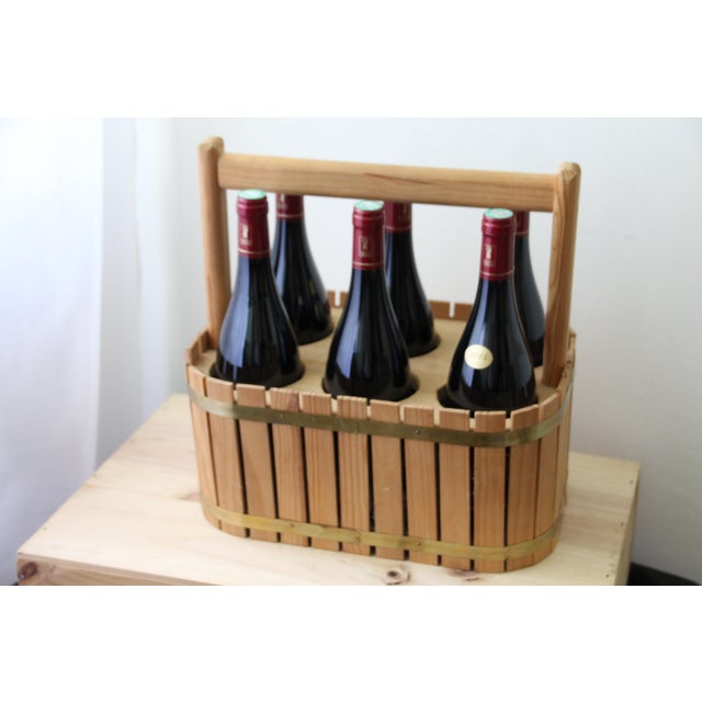 Wooden Wine Bottle Holder, 2010s For Sale - Image 4 of 4