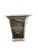 Early 20th Century Silver Tapered Shaped Engraved Coat of Arms Urn Pair For Sale - Image 5 of 7