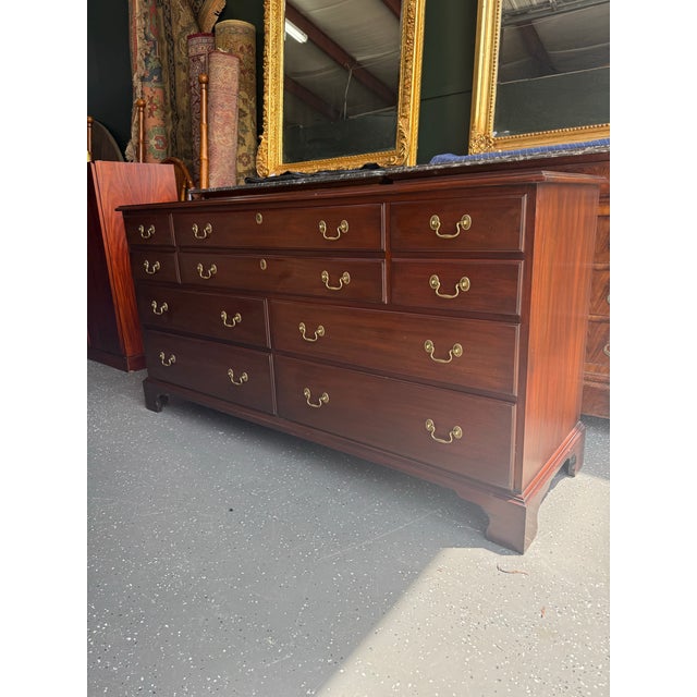 Traditional Late 20th Century Henkel Harris Mahogany Dresser For Sale - Image 3 of 12