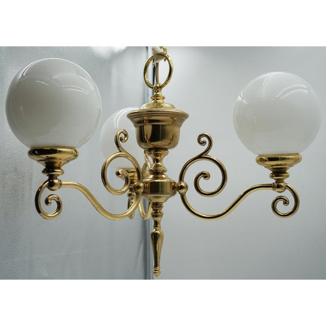 Vintage Art Deco Style Chandelier For Sale - Image 9 of 11