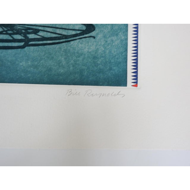 American Late 20th Century Bill Reynolds Bicycle Etching For Sale - Image 3 of 4