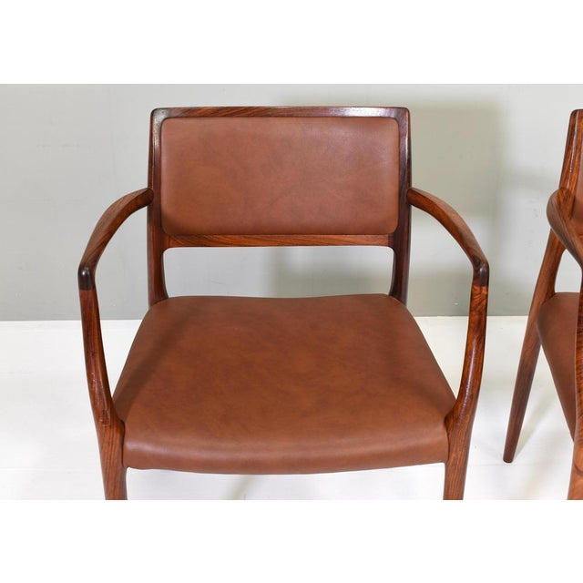 1960s Set of Model 65 Dining Chairs for J.L. Møllers For Sale - Image 5 of 18