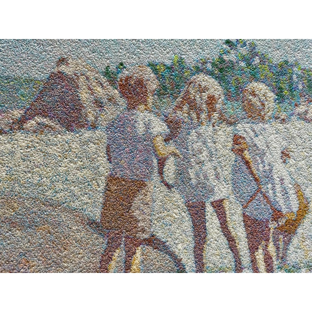 Henry Benson Henry Benson, Large Oil Painting Beach Scene with Children Henry Benson Americana Art Seashore For Sale - Image 4 of 8