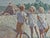 Henry Benson Henry Benson, Large Oil Painting Beach Scene with Children Henry Benson Americana Art Seashore For Sale - Image 4 of 8