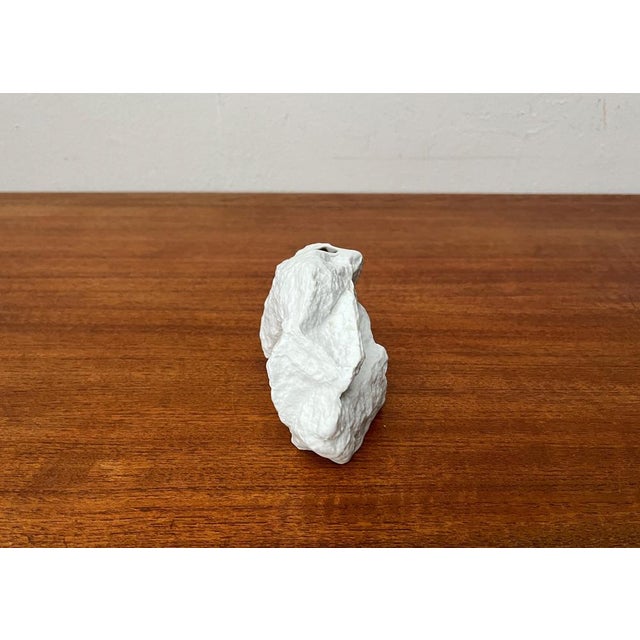 Vintage German White Porcelain Rock Vase from KPM Royal Porzellan, 1970s For Sale - Image 4 of 18