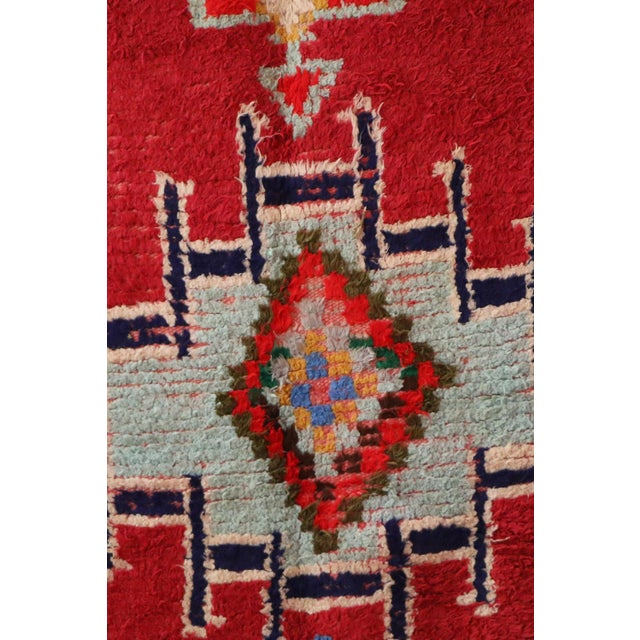 Moroccan Moroccan Vintage Boujad Rug 3x9 Ft For Sale - Image 3 of 9