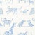 Abstract Schumacher Jungle Jubilee Fabric in Sky For Sale - Image 3 of 3