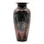 Clement Massier Monumental Iridescent Lustre Vase With Mask Medallions For Sale